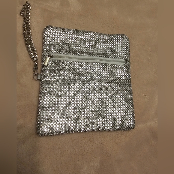 Nordstrom Silver Tones Mesh Clutch wristlet - Picture 8 of 14